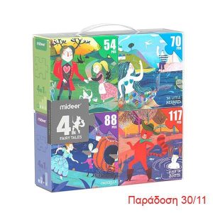 Mideer παζλ 4 σε 1 "Παραμύθια" 54,70,88 - 117τμχ
