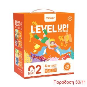 Mideer παζλ 4 σε 1 - Level Up 2 "Living Scenes" 9,12,16 - 20τμχ
