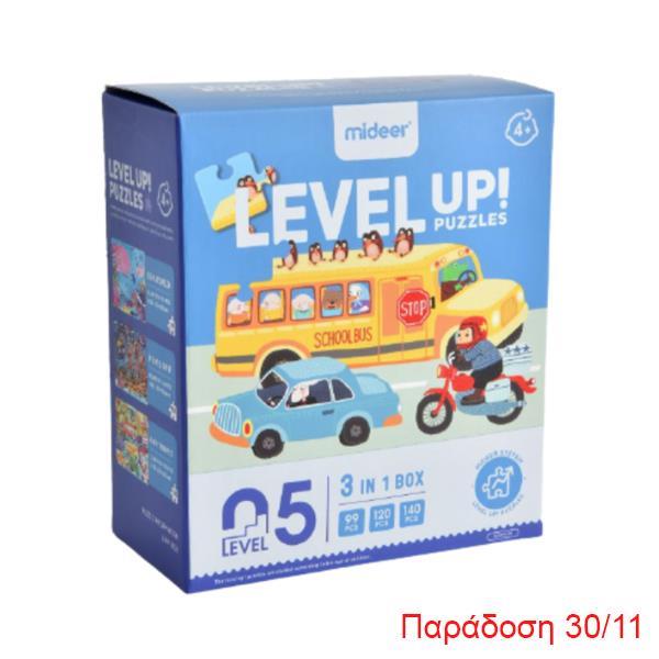 Mideer παζλ 3 σε 1 - Level Up 5 "Adventure" 99,120 - 140τμχ