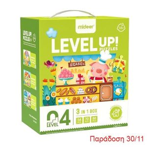 Mideer παζλ 3 σε 1 - Level Up 4 "Town" 54,70 - 88τμχ
