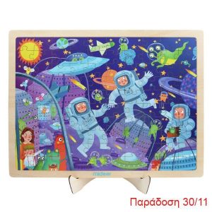 Mideer παζλ ξύλινο "Space Adventure" 100 τεμαχίων