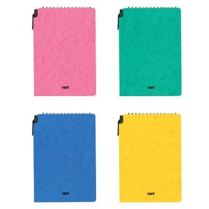 Next Prespan μπλοκ σπιράλ με στυλό 14x21εκ. 80φ.