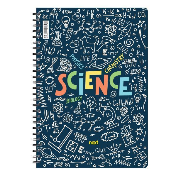 Next trends Science τετράδιο σπιράλ 3 θέματα 105 φύλλα 21x29εκ.