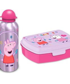 Σετ φαγητοδοχείο - παγούρι Peppa 17,5x12,5xY6εκ.500ml