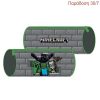 Bagtrotter κασετίνα βαρελάκι "Minecraft Grey" 22x7x7εκ.