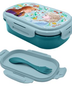 Φαγητοδοχείο Frozen με μαχαιροπίρουνα 22x16x7εκ.
