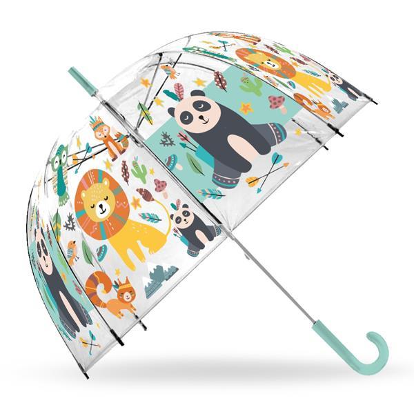 Ομπρέλα διάφανη "Animals" Ø46εκ.