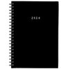 Next ημερολόγιο 2024 basic ημερήσιο σπιράλ μαύρο 14x21εκ.