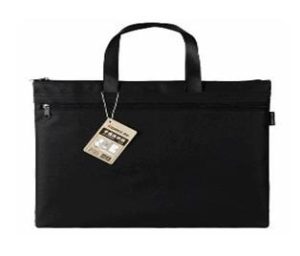 Τσάντα εγγράφων, 39x30,5 εκ. με δύο θήκες μαύρη