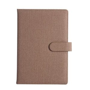 Επαγγελματικό σημειωματάριο PU Α5 καφέ 122 σελ.