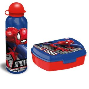 Σετ φαγητοδοχείο - παγούρι Spiderman 17,5x12,5xY6εκ 500ml