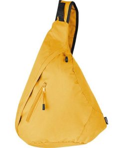 Τσάντα πλάτης χιαστί κίτρινη Υ50x26x16εκ.