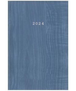Next ημερολόγιο 2024 wood ημερήσιο δετό γαλάζιο 12x17εκ.