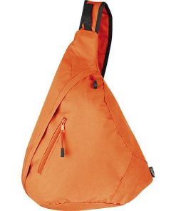 Τσάντα πλάτης χιαστί πορτοκαλί Υ50x26x16εκ.
