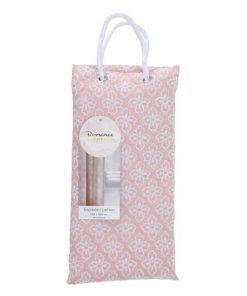 Κουρτίνα μπάνιου 85γρ. με 12 κρίκους ροζ 180x180εκ.