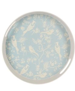 Δίσκος σερβιρίσματός από bamboo Ø30xY4εκ. γαλάζιος