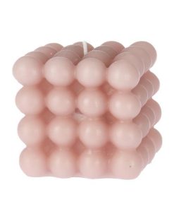 Κερί αρωματικό "Cube" 320γρ. 7,75x,75x,5εκ. ροζ