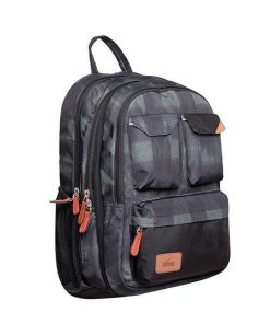 KALGAV τσάντα πλάτης black squares με θήκη laptop - tablet Υ47x14x33εκ.