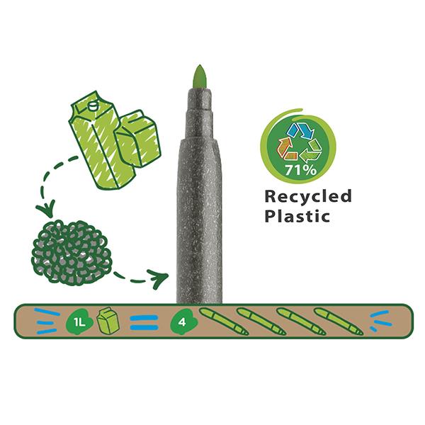 Carioca EcoFamily Jumbo μαρκαδόροι 12 χρωμάτων - Image 2