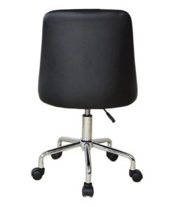 Καρέκλα γραφείου τροχήλατη Nextdeco μαύρη 55x44x80-88εκ. - Image 2