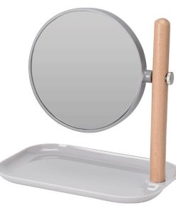 Καθρέφτης μακιγιάζ επιτραπέζιος 22,5x14xY23εκ. εκρού