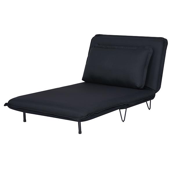 Πολυθρόνα - κρεβάτι Nextdeco Madrid μαύρη Υ82x112x92εκ. - Image 2