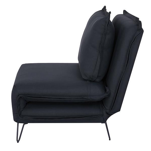 Πολυθρόνα - κρεβάτι Nextdeco Madrid μαύρη Υ82x112x92εκ. - Image 5