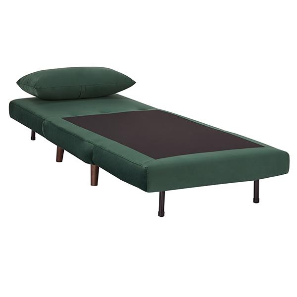 Πολυθρόνα κρεβάτι Nextdeco Stockholm πράσινο Υ90x76x81εκ. - Image 3
