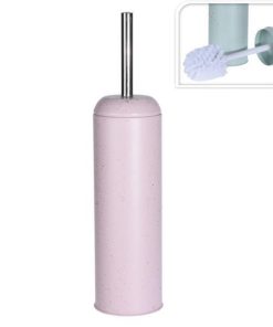 Πιγκάλ μπάνιου μεταλλικό ροζ Ø9,3xY40εκ.