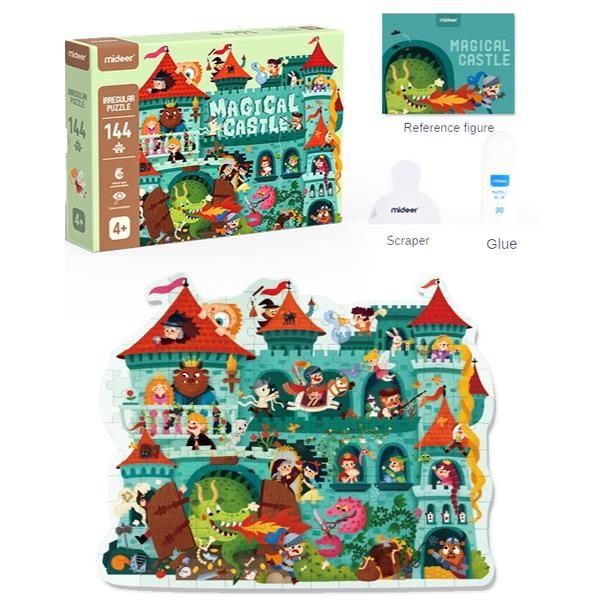 Mideer παζλ με κοπτικό "Μαγικό Κάστρο" 144 τεμαχίων - Image 2