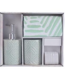 Σετ αξεσουάρ μπάνιου 3 τμχ κεραμικό βεραμάν