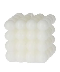Κερί αρωματικό "Cube" 320γρ. 7,5x7,5x7,5εκ. off white