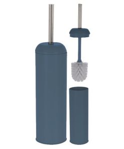 Πιγκάλ μπάνιου μεταλλικό μπλε Ø9,3xY40εκ.