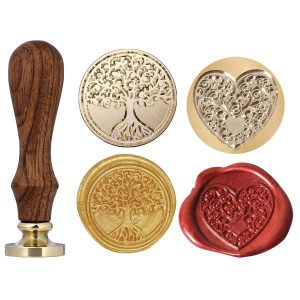 Σφραγίδα για βουλοκέρι με 2 σχέδια Life 2,5εκ.