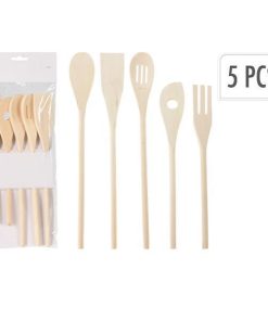 Ξύλινες κουτάλες, σετ 5 τεμαχίων
