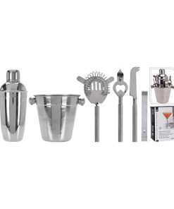 Σετ μπαρ-κοκτέηλ 6 τεμαχίων ανοξείδωτο