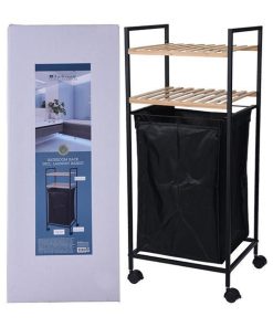 Καλάθι απλύτων Nextdeco με 2 ράφια 40lt Y89,5x38x32,5εκ.