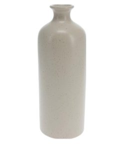 Βάζο με κυλινδρικό σχήμα από πορσελάνη με λευκό ματ φινίρισμα Ø8,3xΥ22,2εκ.