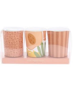 Κεριά αρωματικά σετ 3 τμχ Ø5xY6εκ. Red