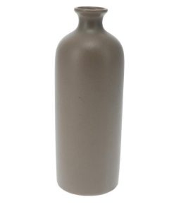 Βάζο με κυλινδρικό σχήμα από πορσελάνη με πράσινο ματ φινίρισμα Ø8,3xΥ22,2εκ.