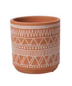 Κασπώ-γλάστρα, κεραμική "Pattern" Ø11xΥ11,5εκ.