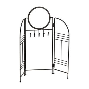 Βάση οργάνωσης κοσμημάτων με καθρέφτη μαύρη 33x4xΥ31,5εκ