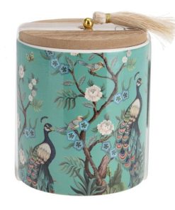 Κερί αρωματικό "Aroma di Rogito" με ξύλινο καπάκι Ø9xY11εκ. freesa flower