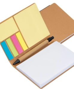 Σημειωματάριο 10x14εκ. 70φ. με στυλό, post it - σελιδοδείκτες