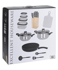 Σετ σκευών - εργαλείων μαγειρικής 18 τεμαχίων
