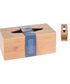 Θήκη για xαρτομάντηλα από bamboo 24,5x11,6x10,5εκ.