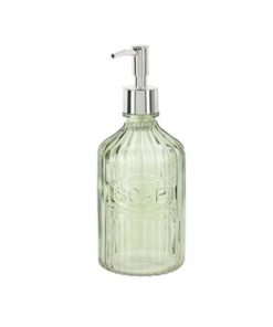 Dispenser υγρού σαπουνιού πράσινο ανοιχτό 450ml Ø8,3xY21εκ.