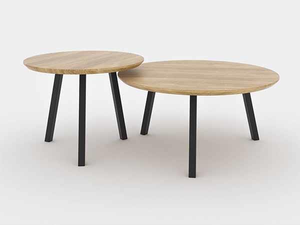 Τραπέζι σαλονιού Nextdeco στρόγγυλο MDF 25mm Ø80xY36,5εκ. - Image 2