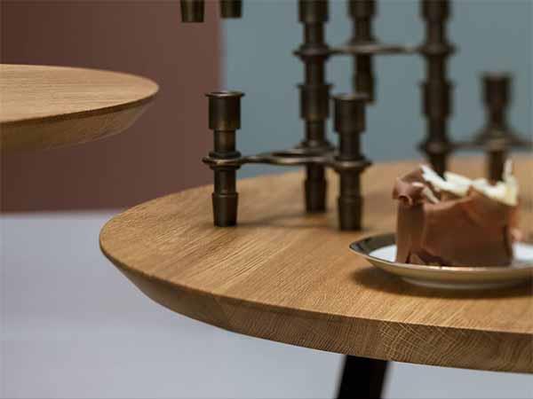 Τραπέζι σαλονιού Nextdeco στρόγγυλο MDF 25mm Ø80xY36,5εκ. - Image 3