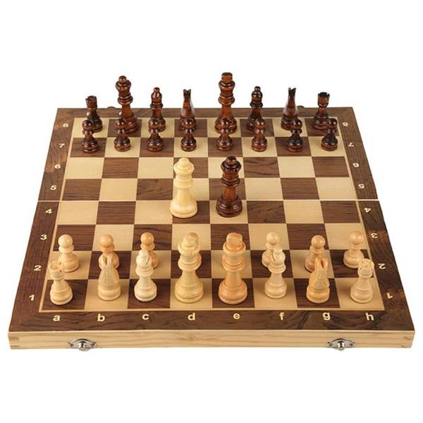 Τάβλι-σκάκι-ντάμα 3 σε 1 τύπου ξύλινο 39x39εκ. - Image 2